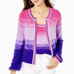 NWT lilly Pulitzer tessalyn sweater set bohemian marled ombre
